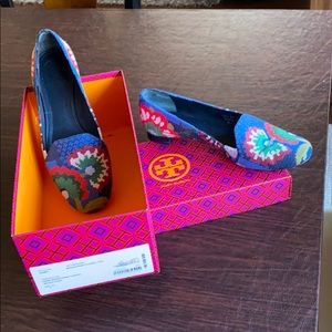 Tory Burch Needlepoint Floral Loafer